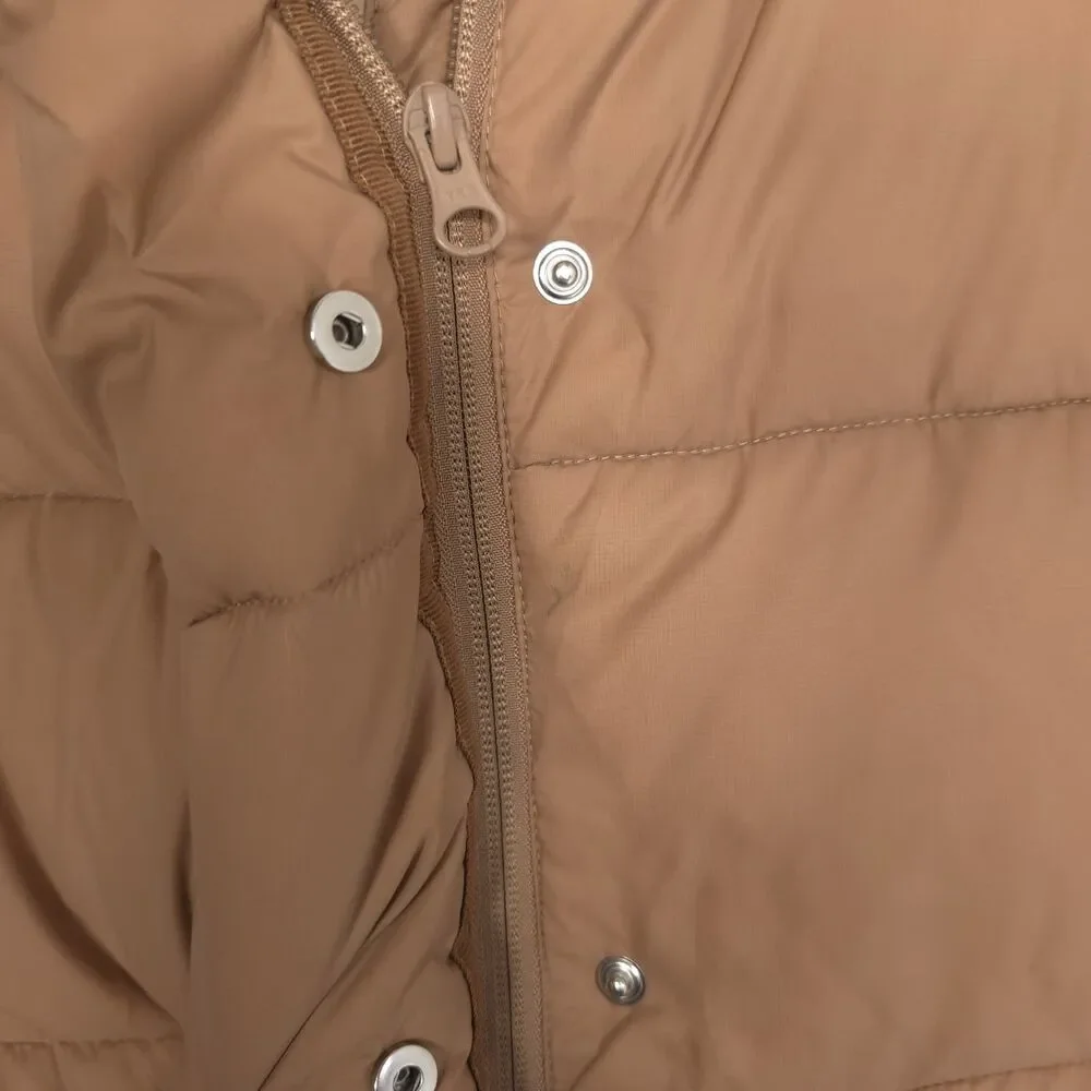 ALO‎ Yoga Women's Vest Hooded SMALL Gold Rush Puffer Nylon Outdoor W4469R